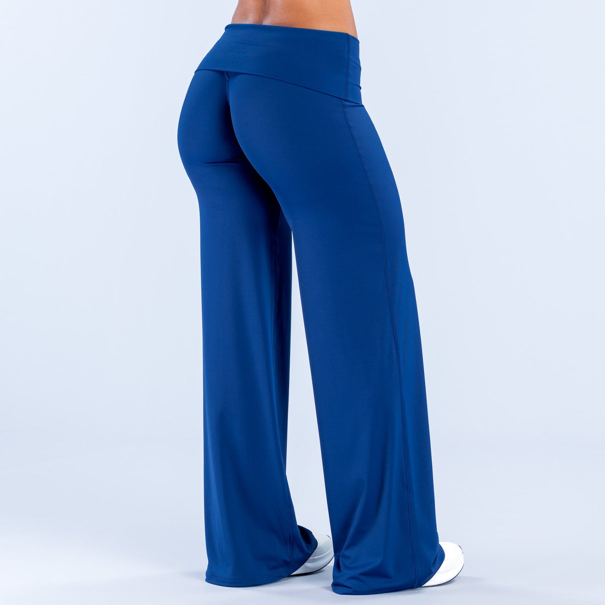 Sav Fold Over Wide Leg Pants Blueberry
