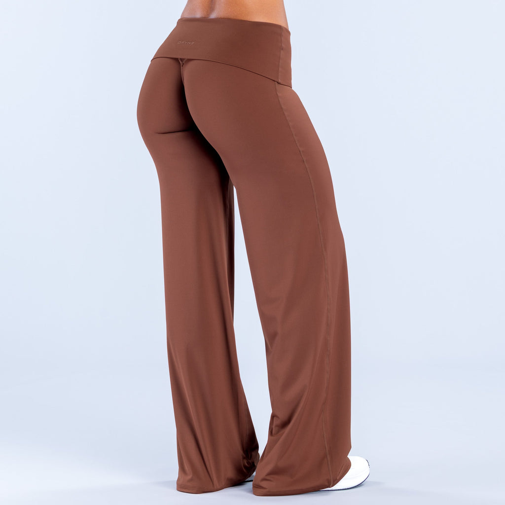 Sav Fold Over Wide Leg Pants Hazelnut