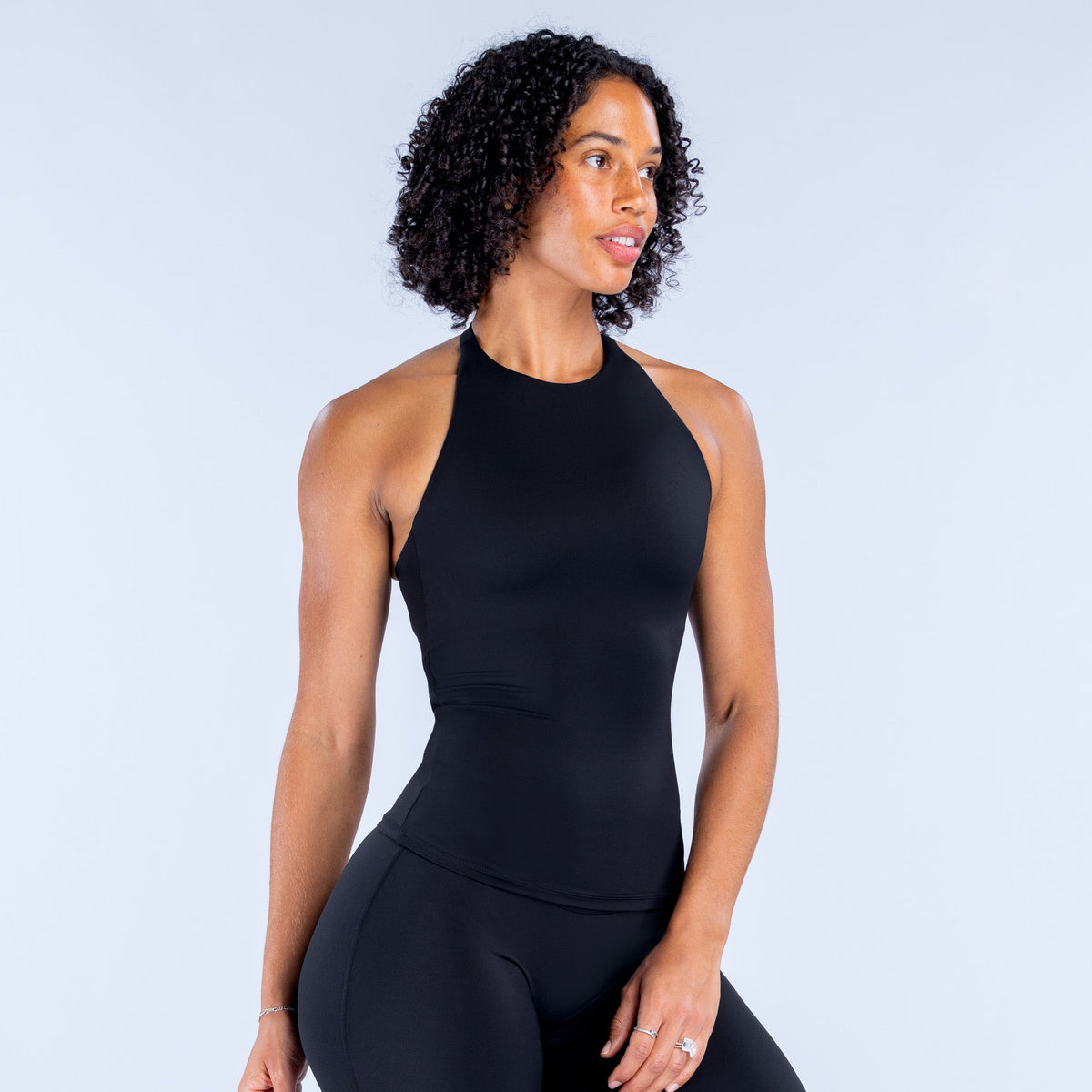 Sav Longline Top Midnight Black