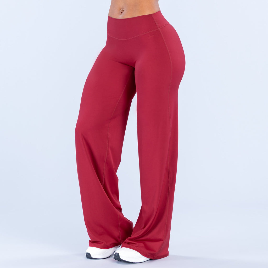 Sav Wide Leg Pants Cherry
