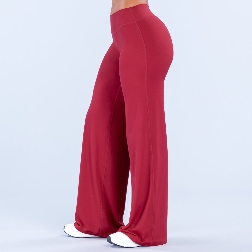 Sav Wide Leg Pants Cherry