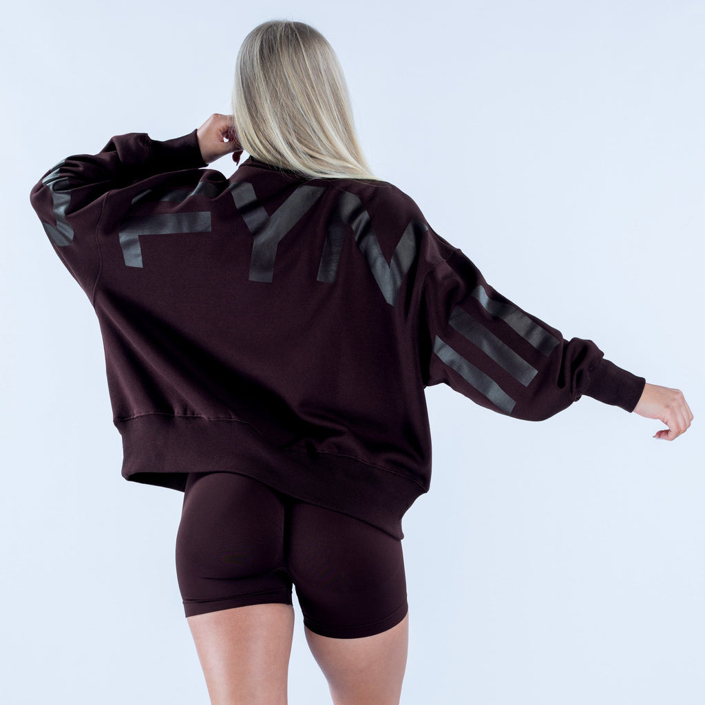 Signature Quarter Zip Sweatshirt Espresso