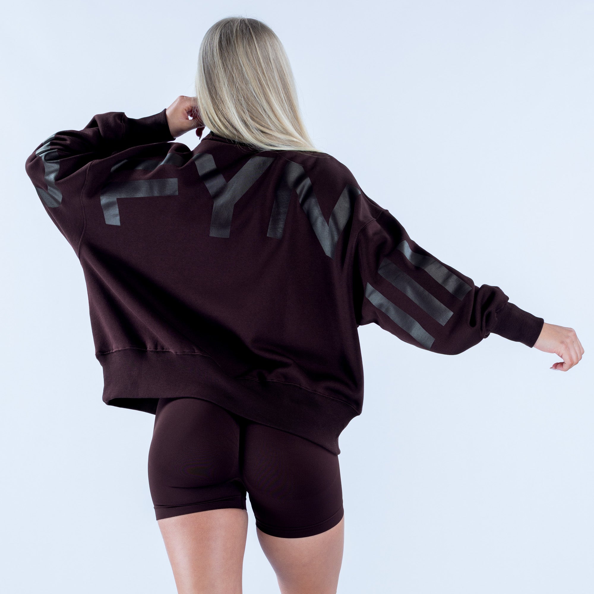 Signature Quarter Zip Sweatshirt Espresso