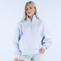 Signature Quarter Zip Sweatshirt Grey Marl