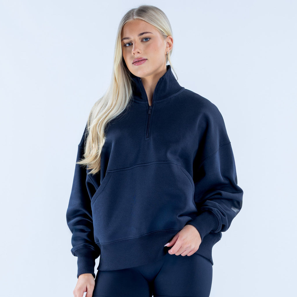 Signature Quarter Zip Sweatshirt Ink
