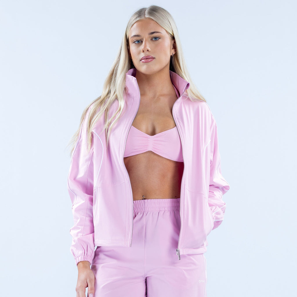 Signature Track Jacket Light Rose Pink