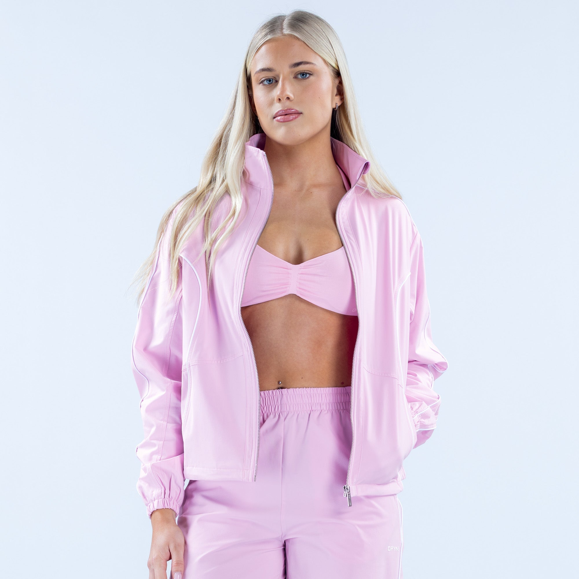 Signature Track Jacket Light Rose Pink