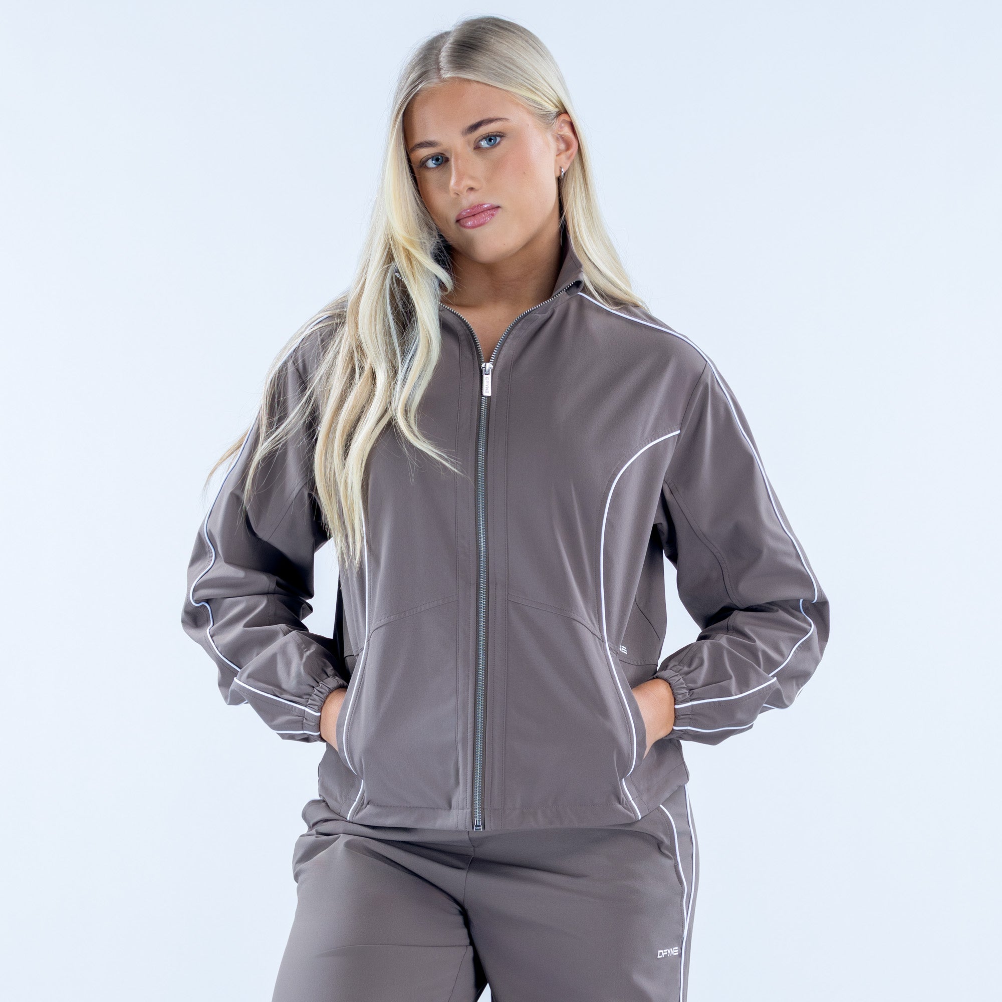 Signature Track Jacket Truffle