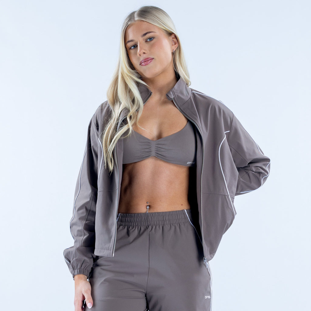 Signature Track Jacket Truffle