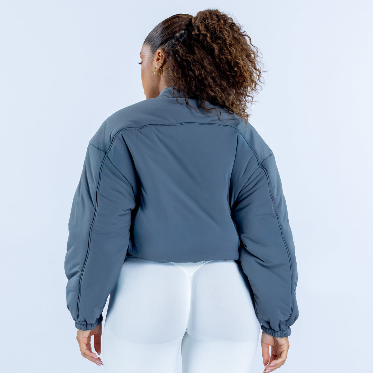 Revive Reversible Bomber Jacket Slate Grey / Ice Blue