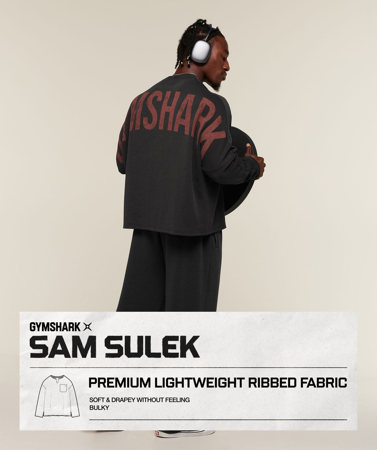 Gymshark x Sam Sulek Crew - Black ;)
