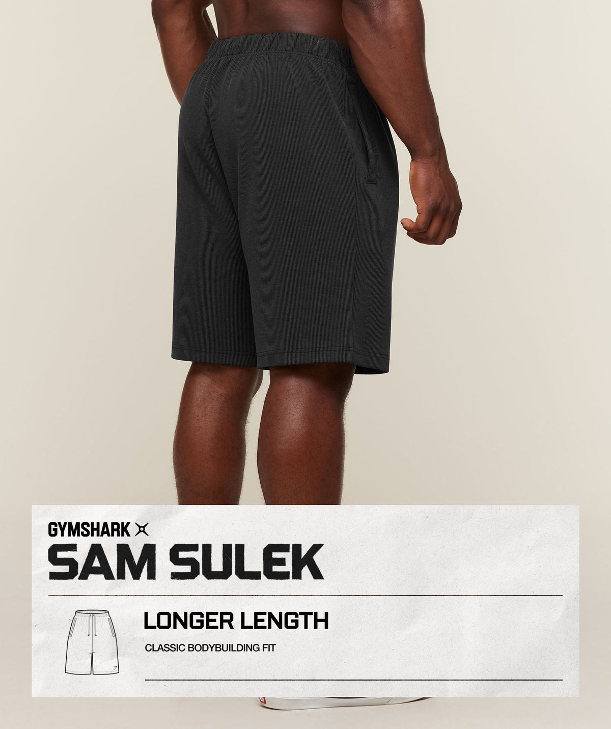 Gymshark x Sam Sulek Shorts - Black ;)