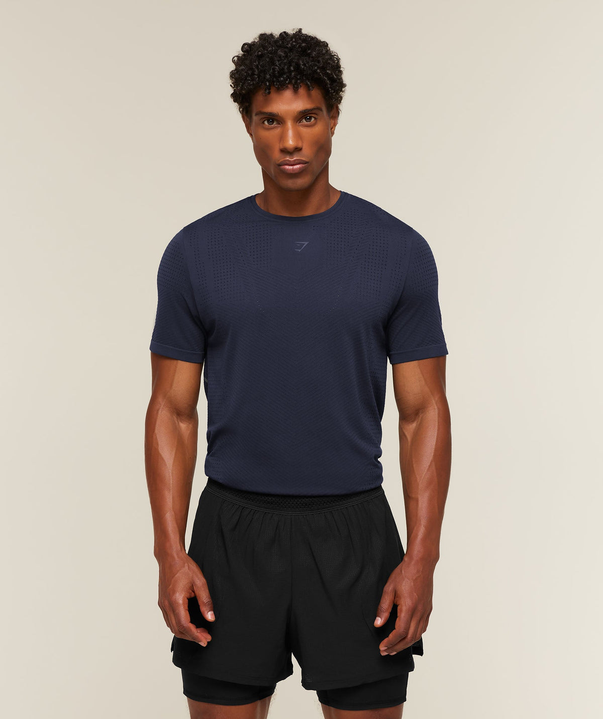 Seamless Running T-Shirt Heavy Blue