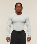 Shadow Seamless Long Sleeve T-Shirt - Light Grey