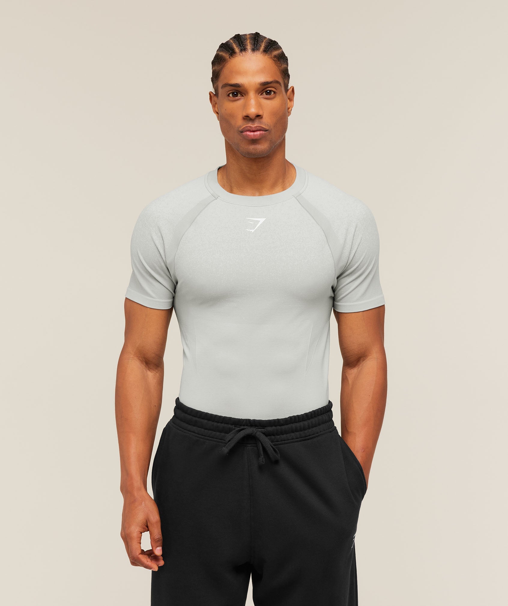 Shadow Seamless T-Shirt - Light Grey