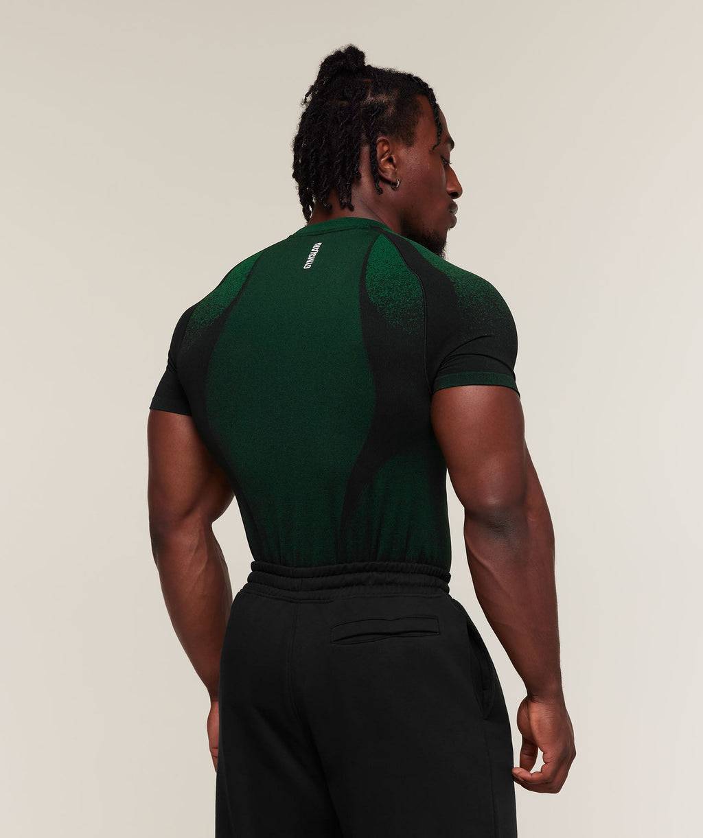 Shadow Seamless T Shirt - Track Green