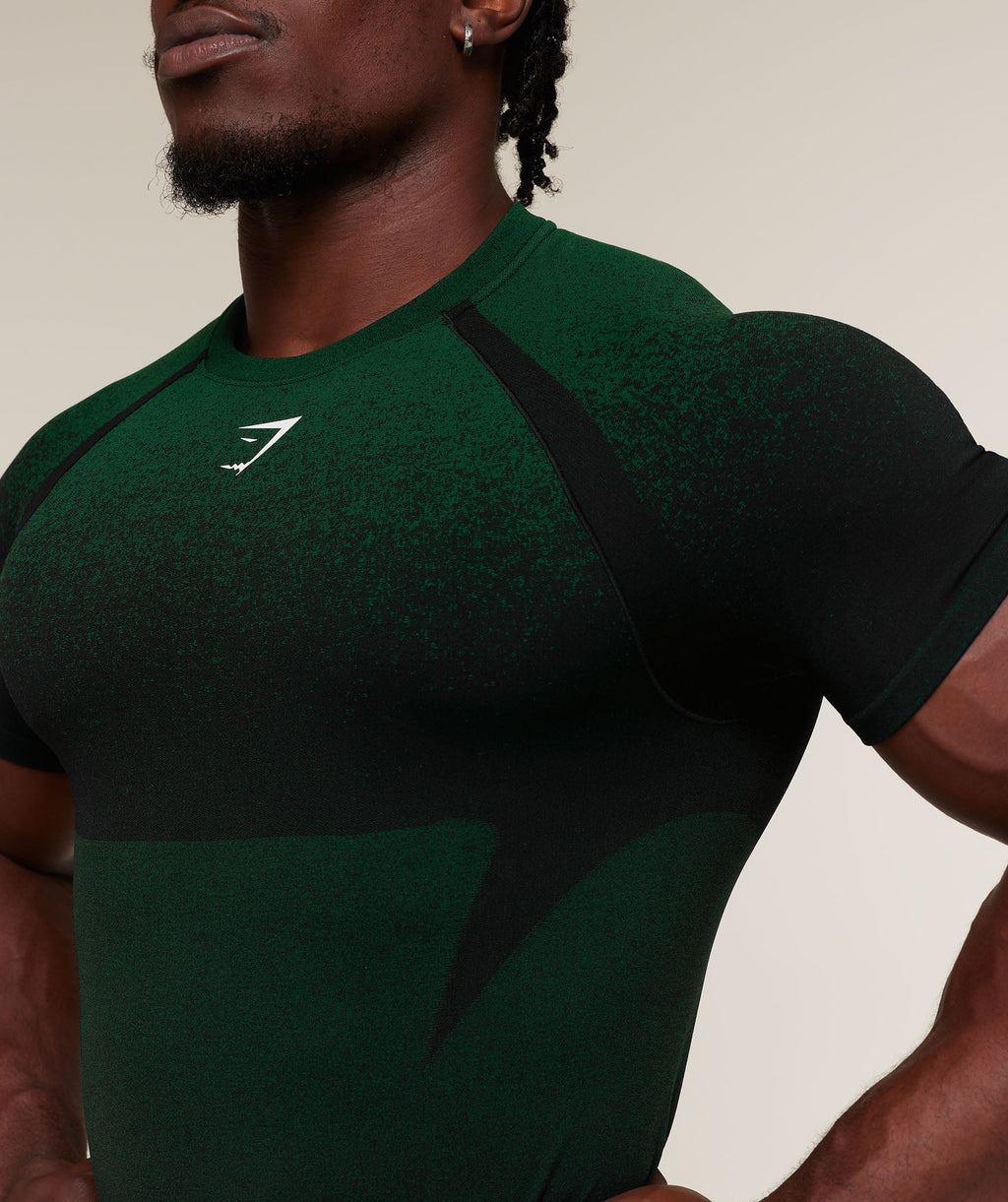 Shadow Seamless T Shirt - Track Green