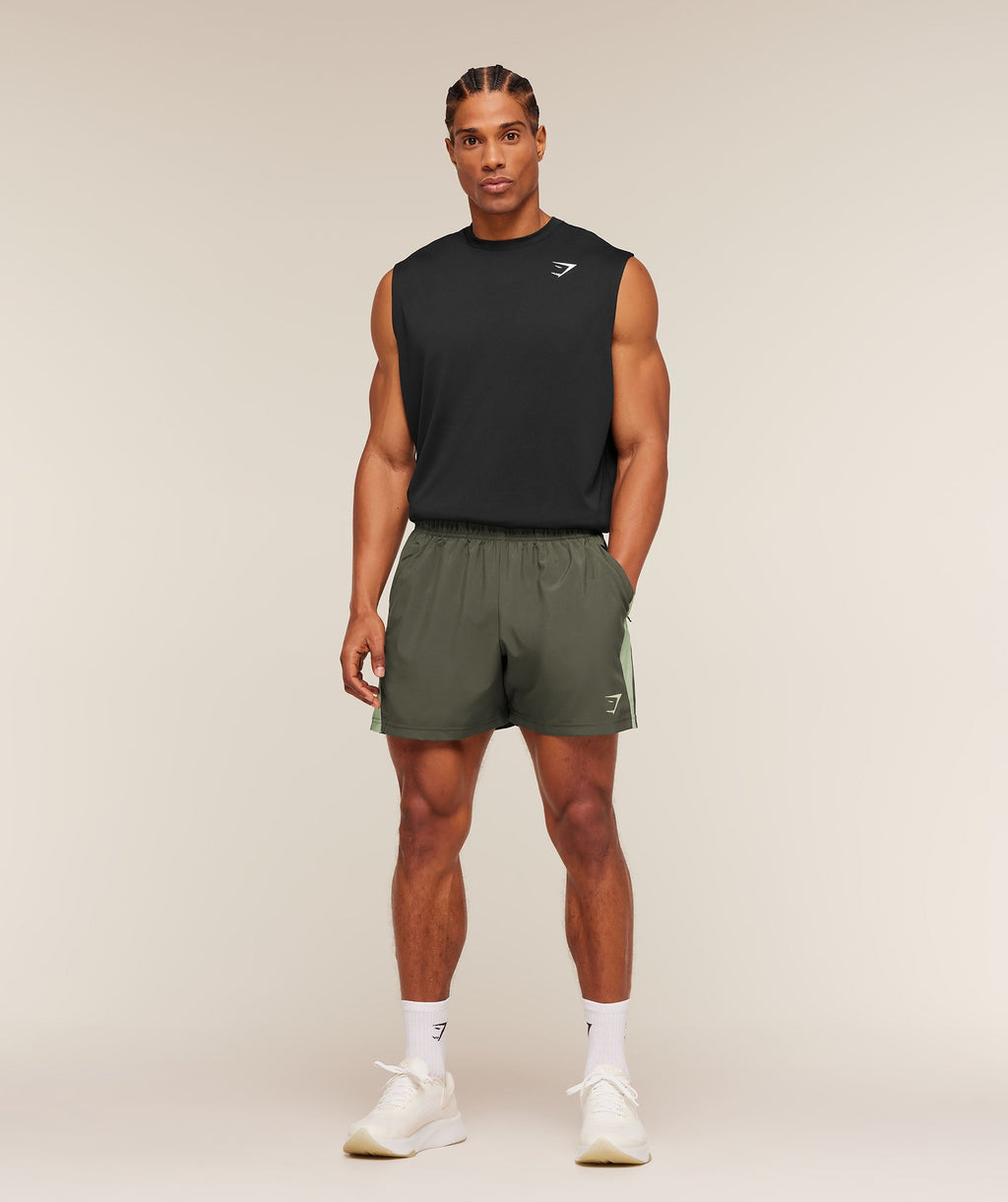 Sport 5" Shorts - Strength Green/Haze Green