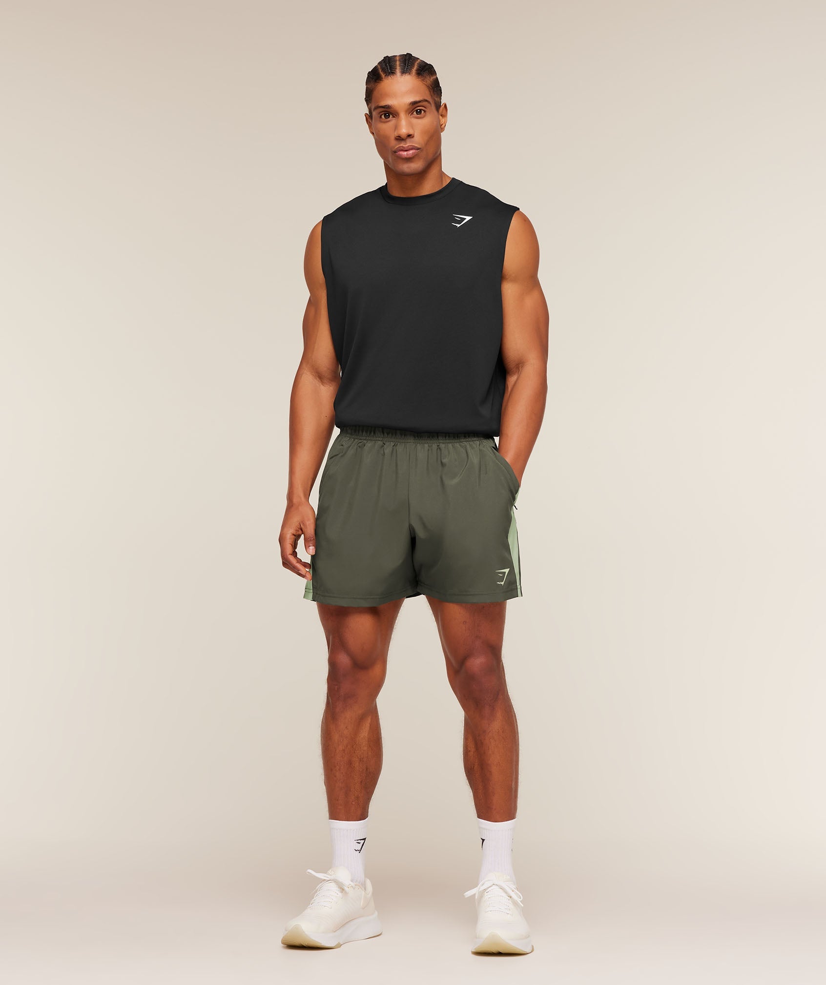 Sport 5" Shorts - Strength Green/Haze Green