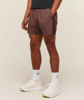 Sport 5" Shorts - Espresso Brown/Cherry Purple