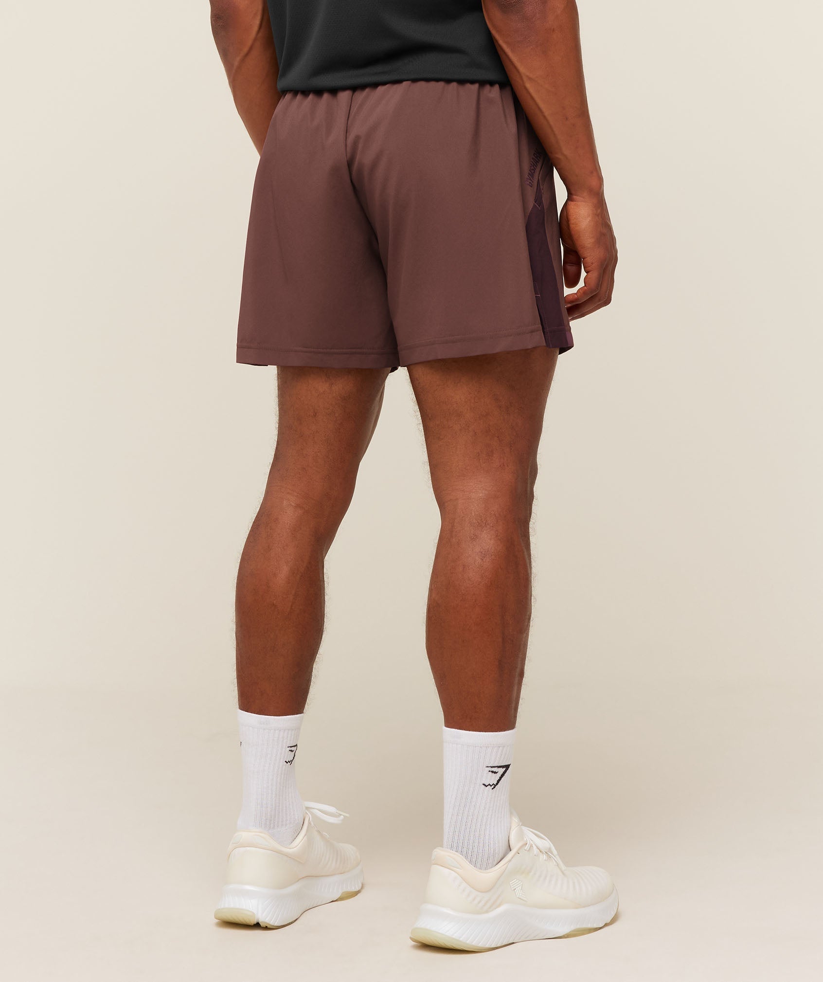 Sport 5" Shorts - Espresso Brown/Cherry Purple