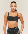 Storm Seamless Sports Bra - Black/Tinted White