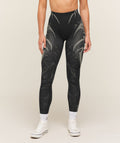 Storm Seamless Leggings - Black/Tinted White