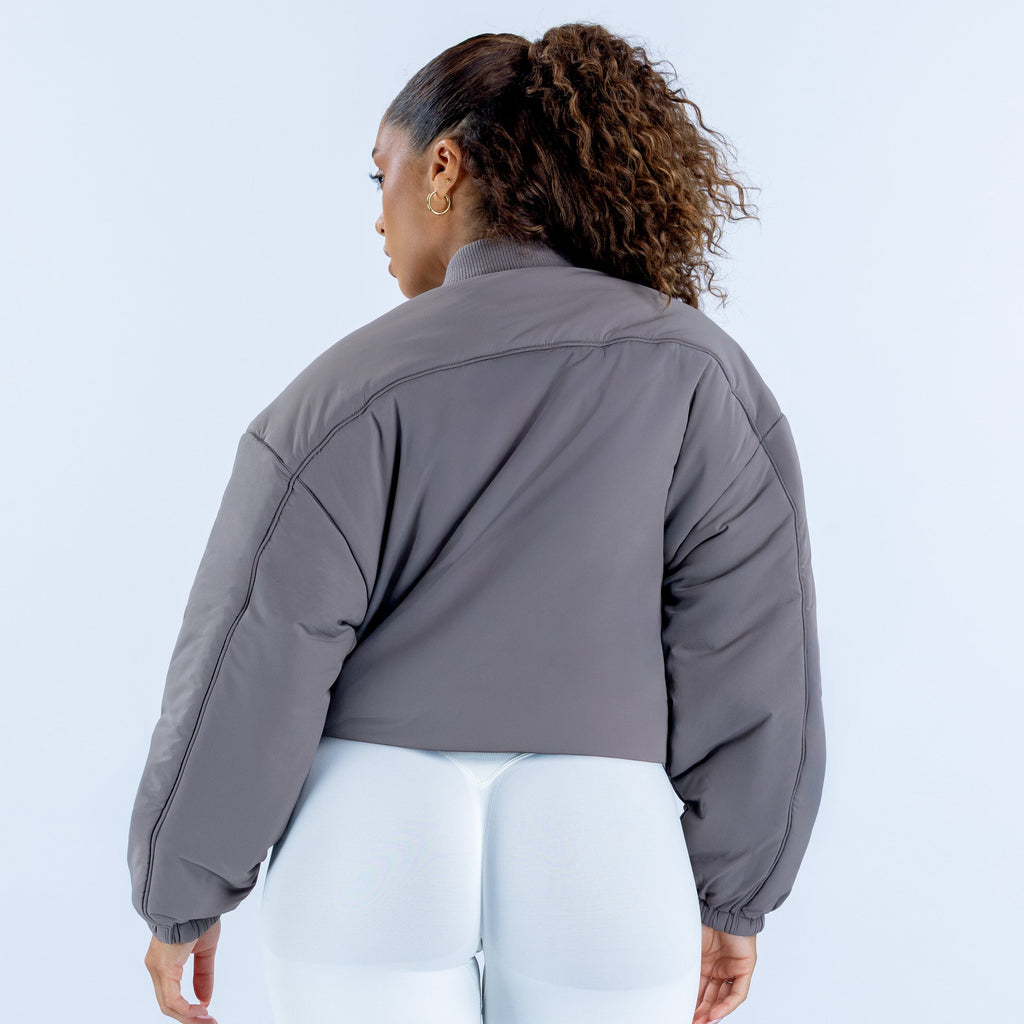 Revive Reversible Bomber Jacket Truffle / Ivory