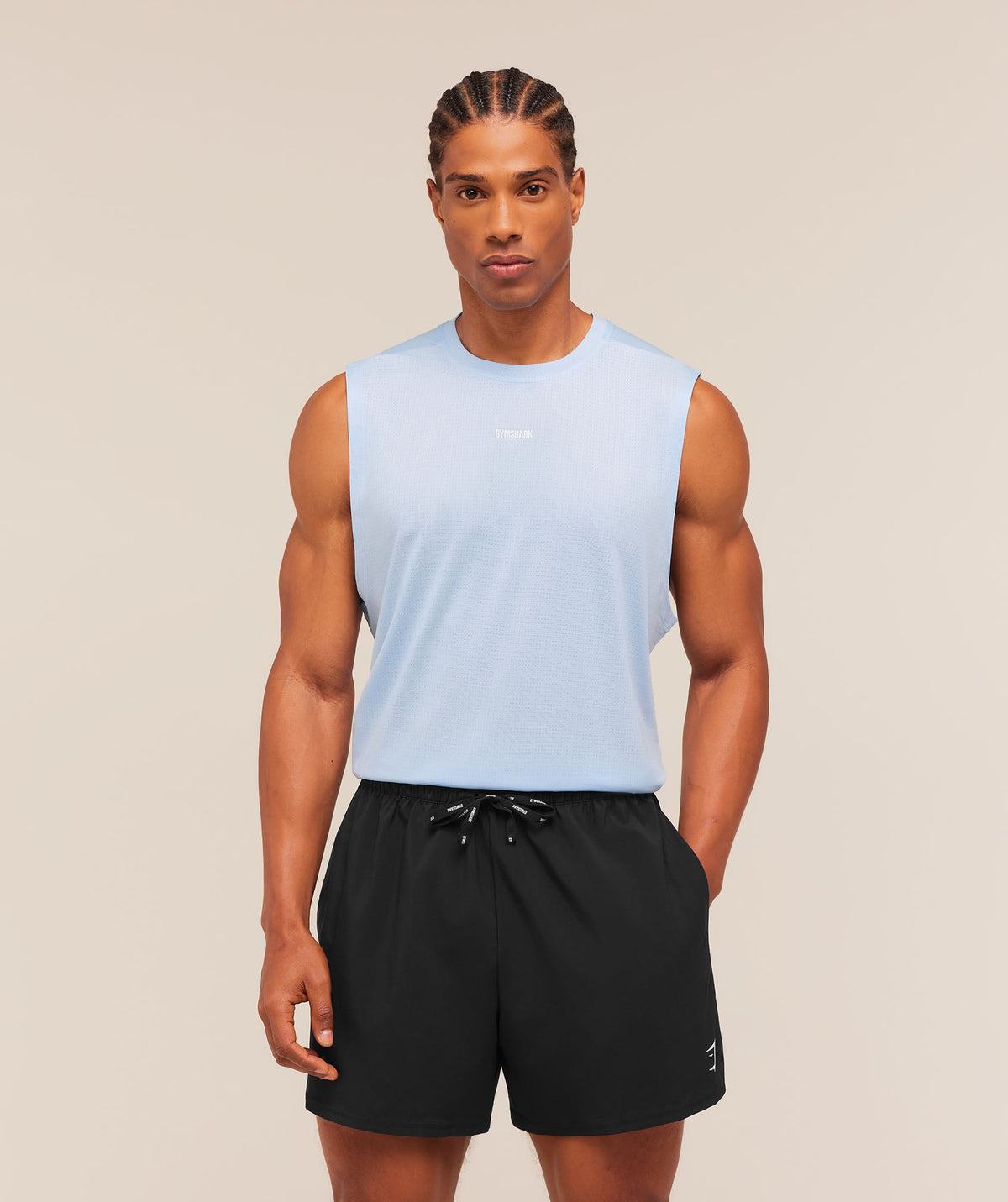 Train Cut Off Tank - Tranquil Blue ;)