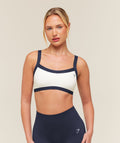 Training Campus Sports Bra - Soft White/Heavy Blue