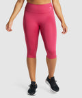 Training Cropped Leggings - Pink
