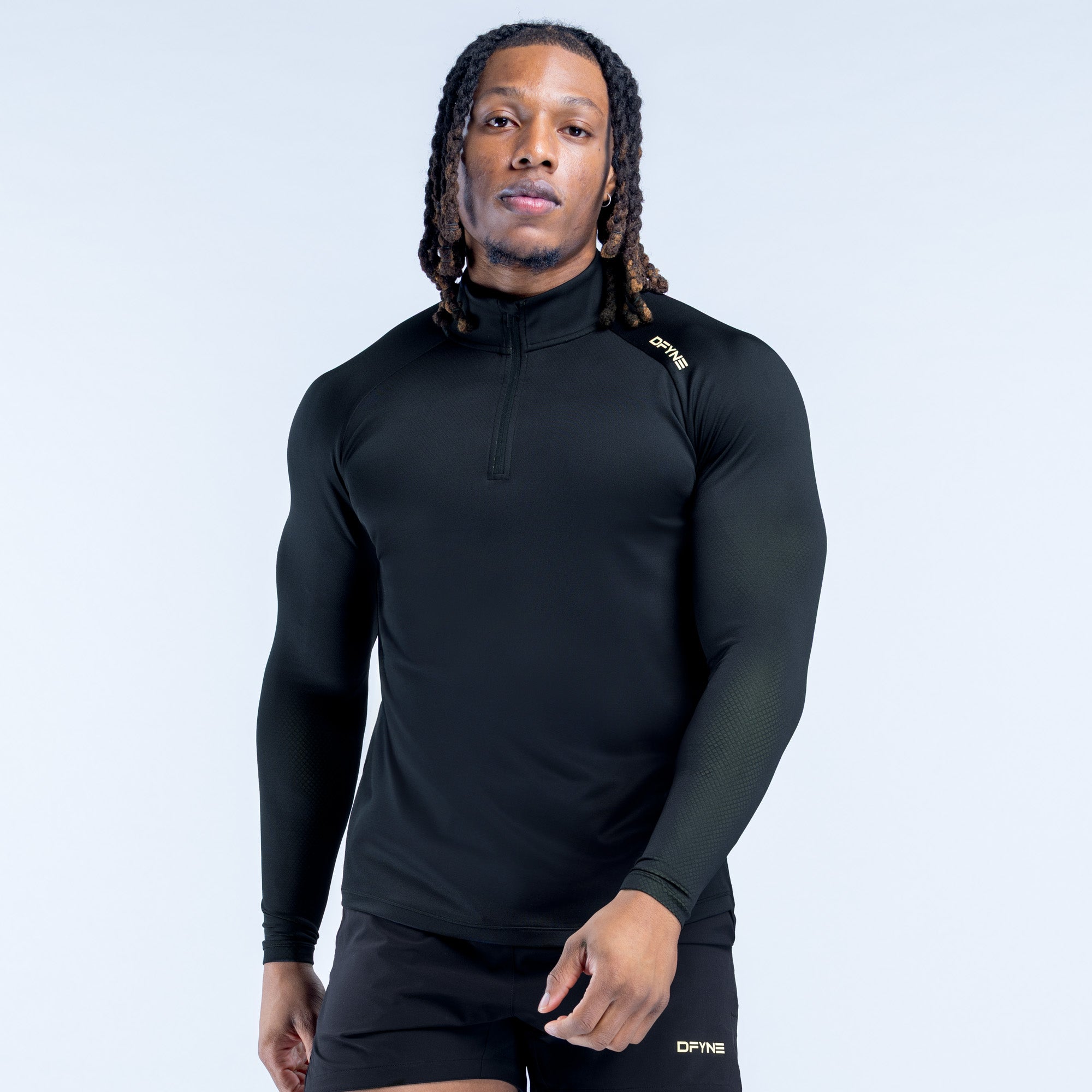 Unbound Quarter Zip Midnight Black
