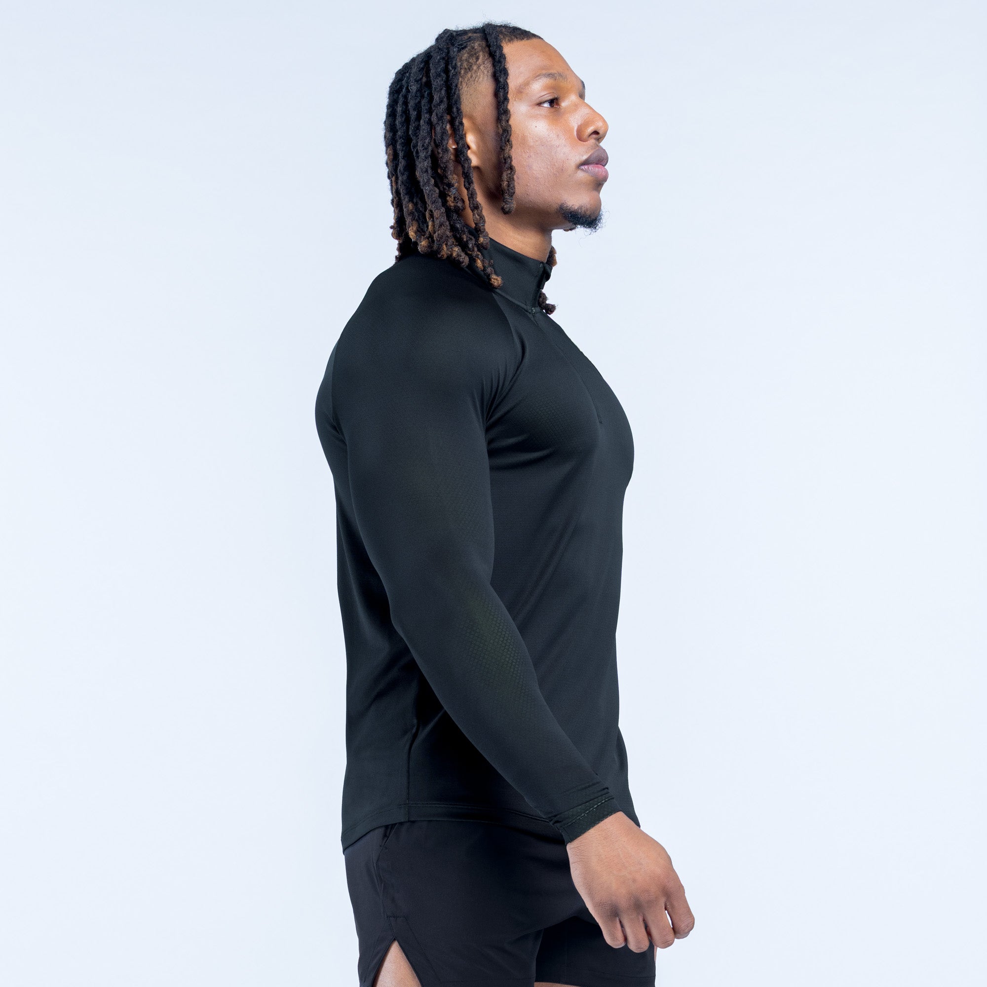 Unbound Quarter Zip Midnight Black