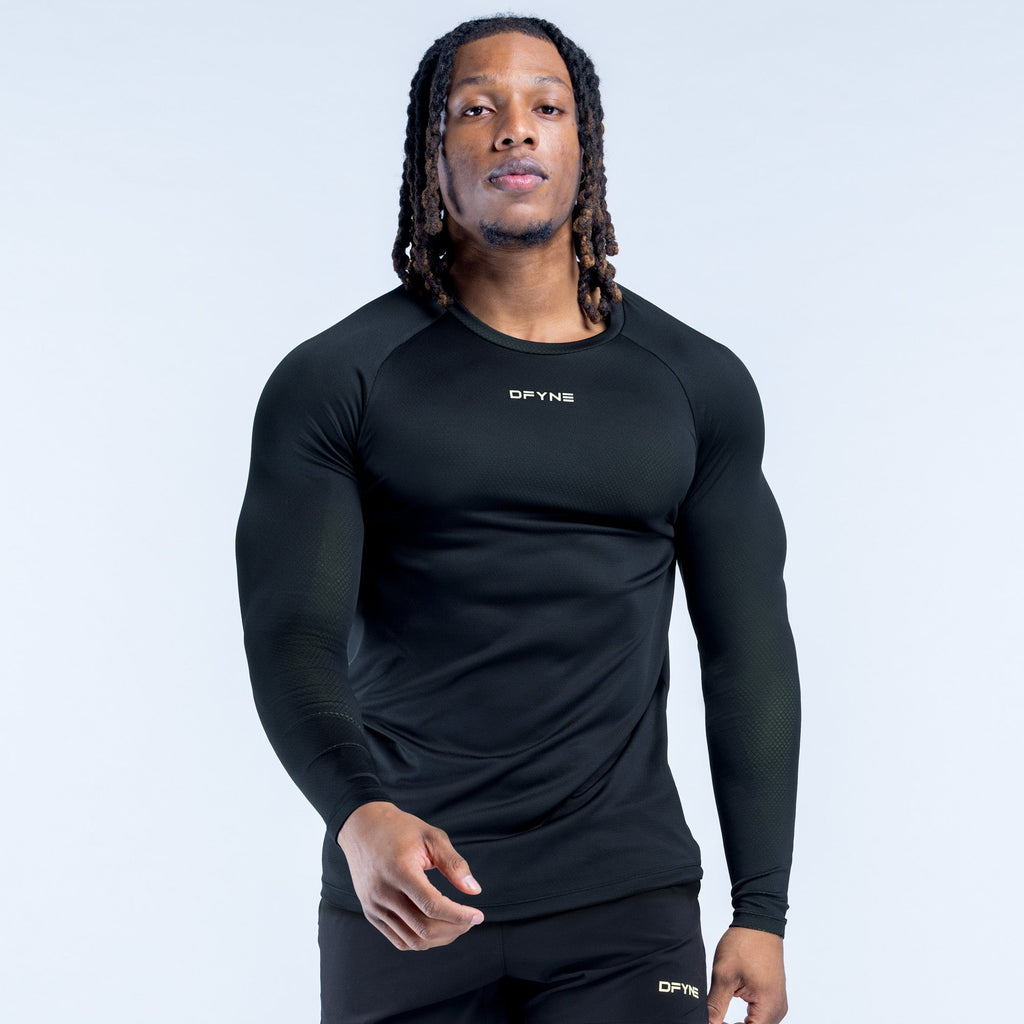 Unbound Long Sleeve Training T-Shirt Midnight Black