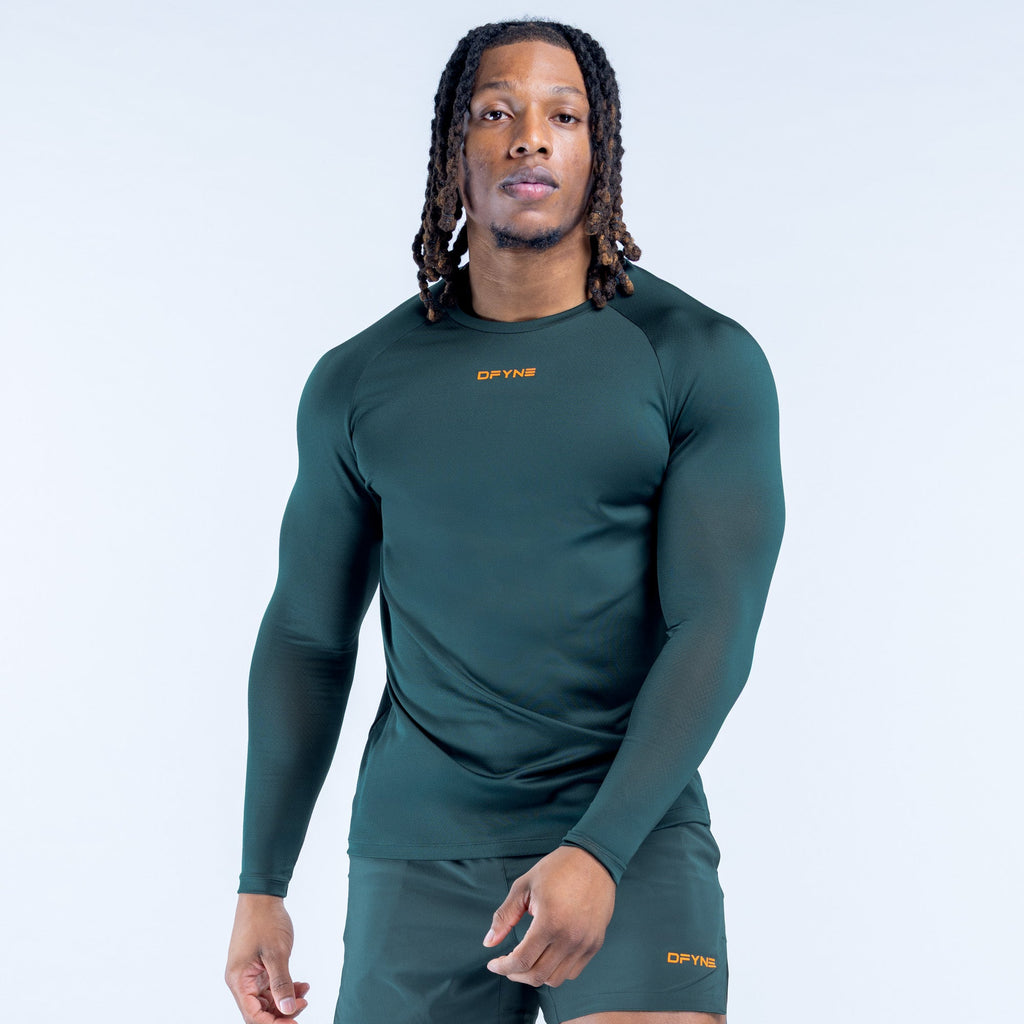 Unbound Long Sleeve Training T-Shirt Slate Green