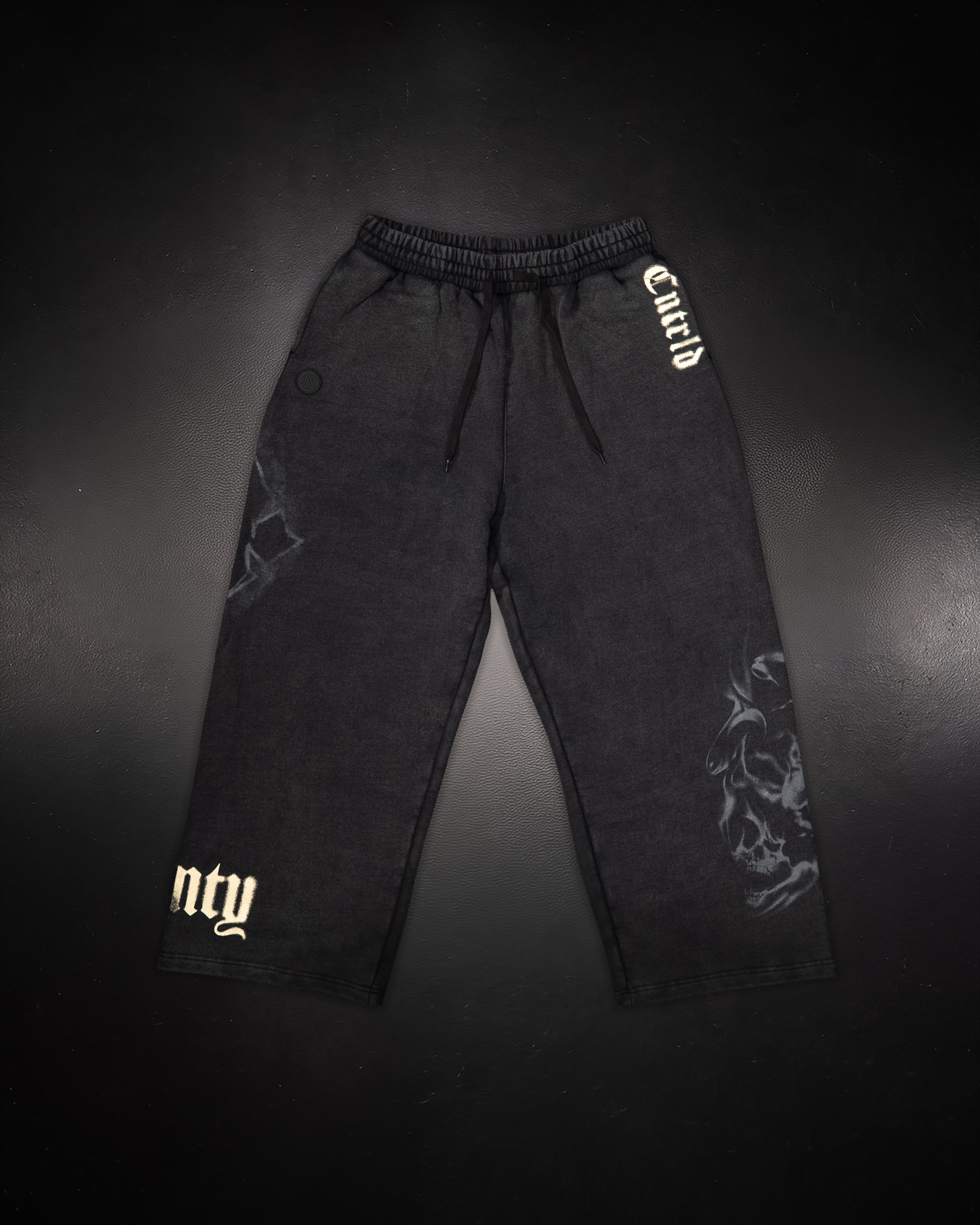 Wide Leg Sweats Black - Vista 1