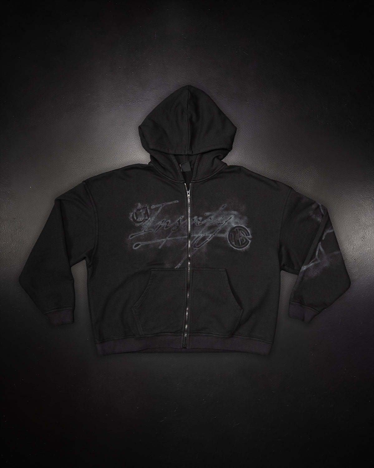 Smoke Zip Up Hoodie Smoke
