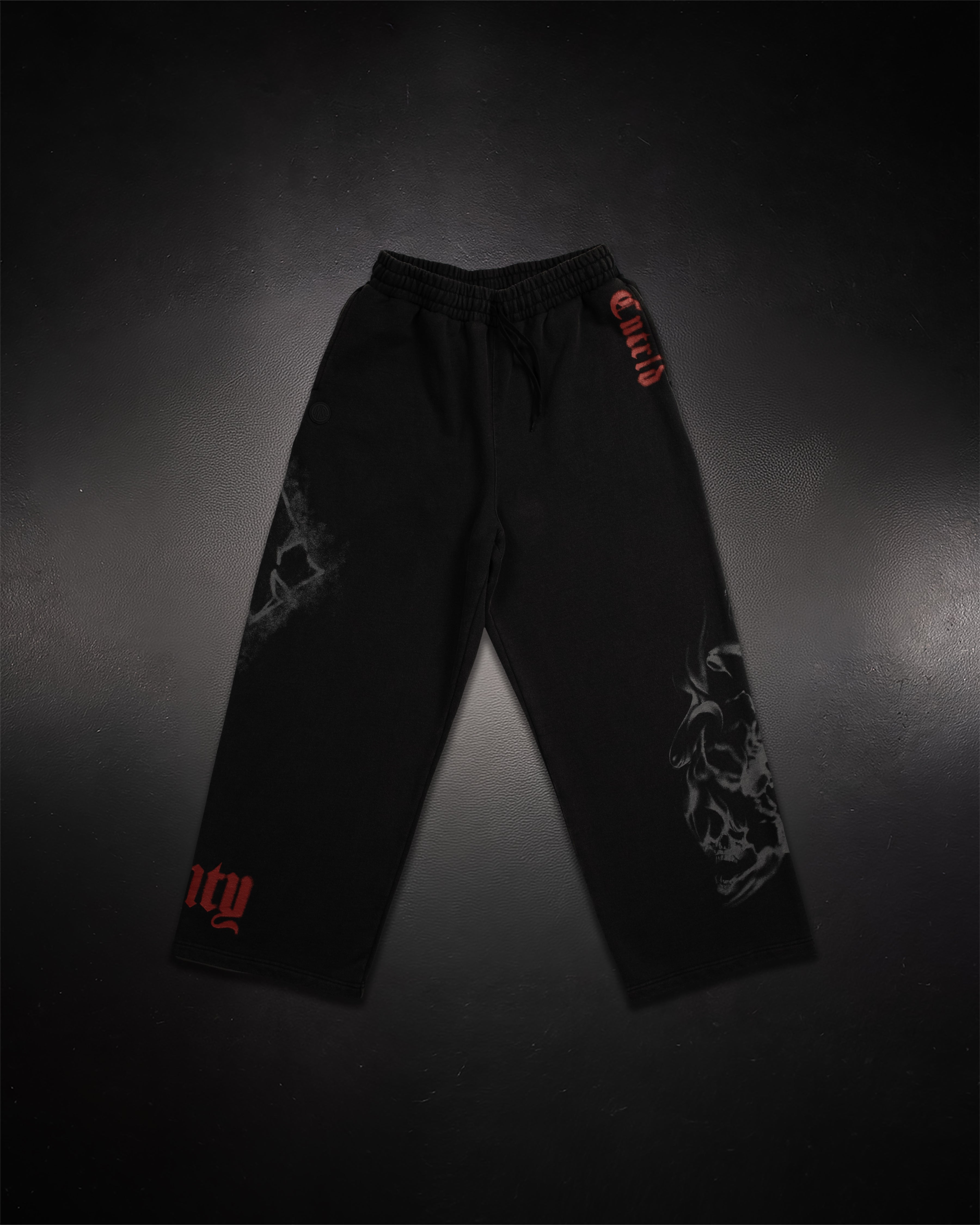 Wide Leg Sweats Blood Red