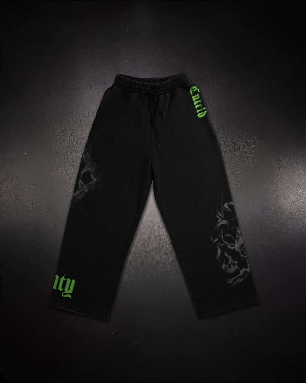 Wide Leg Sweats Venom Green