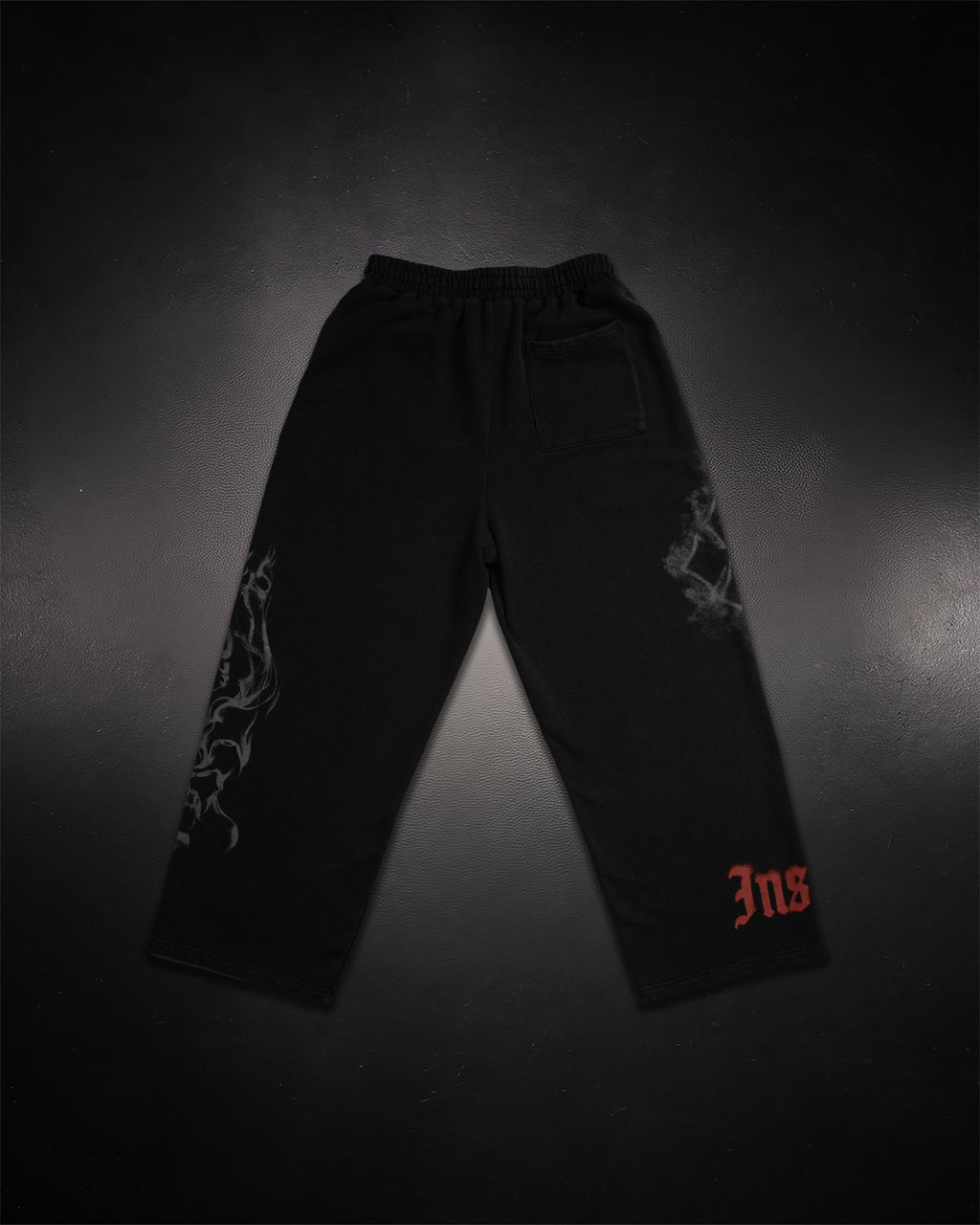 Wide Leg Sweats Blood Red