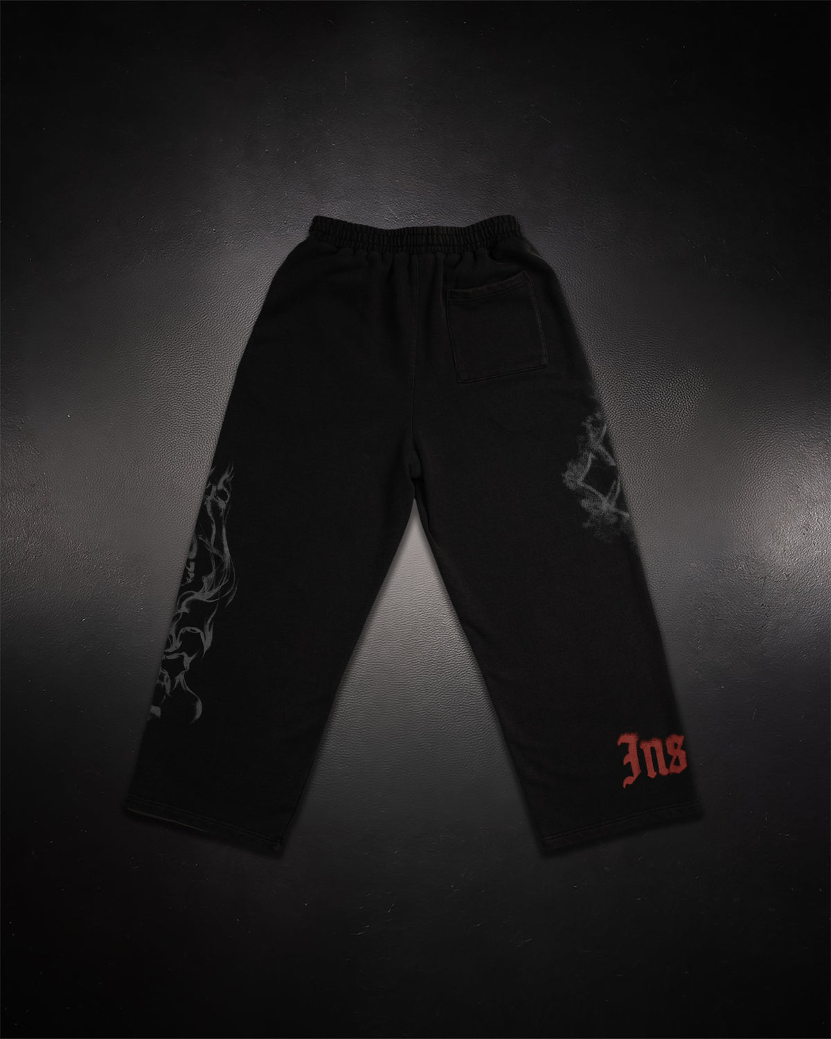 Wide Leg Sweats Blood Red