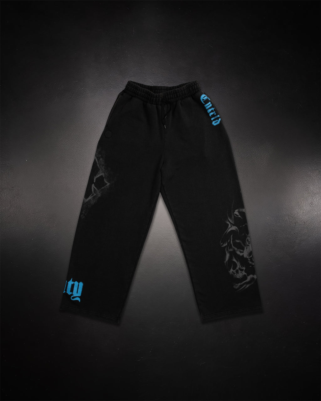 Wide Leg Sweats Butterfly Blue