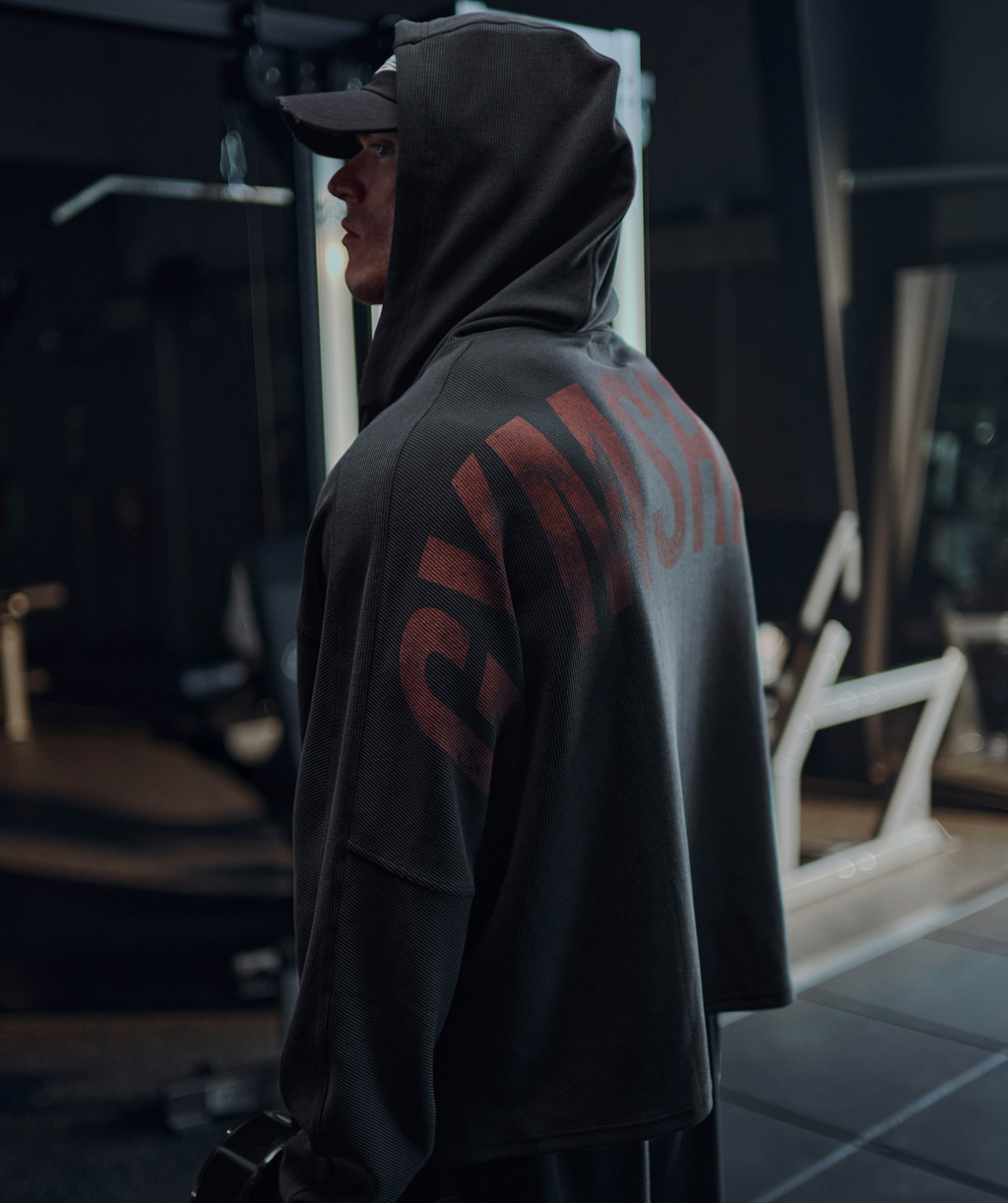 Gymshark x Sam Sulek Zip Through Hoodie - Black ;)