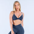 Vision Twist Front Sports Bra Carbon
