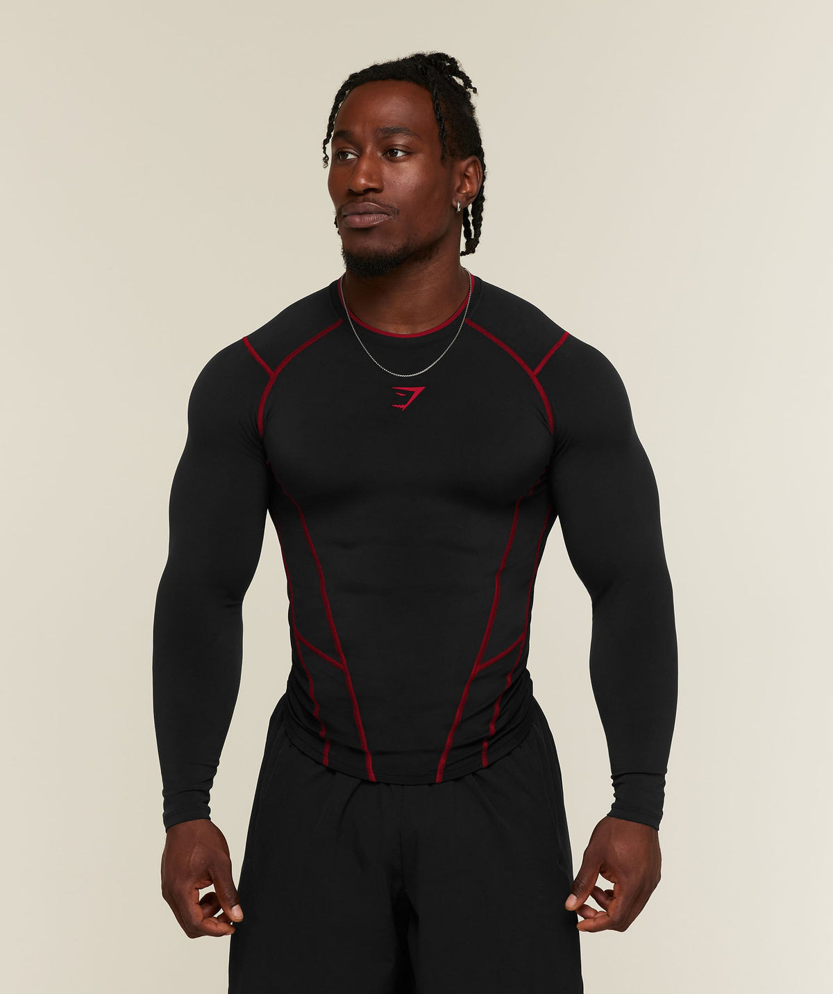Vengeance Long Sleeve T-Shirt - Black/Carmine Red ;)