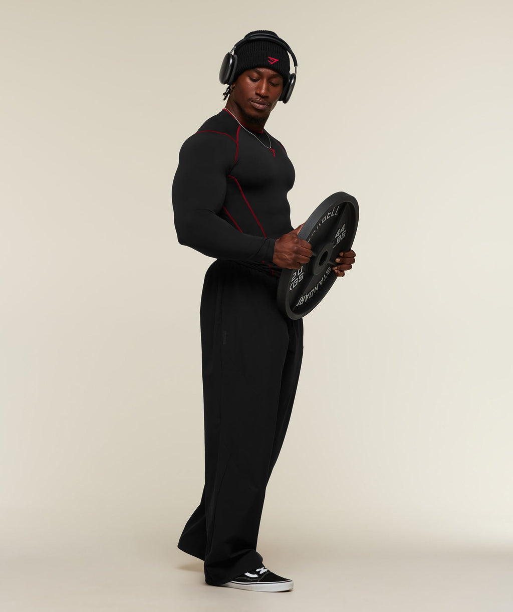 Vengeance Long Sleeve T-Shirt - Black/Carmine Red ;)