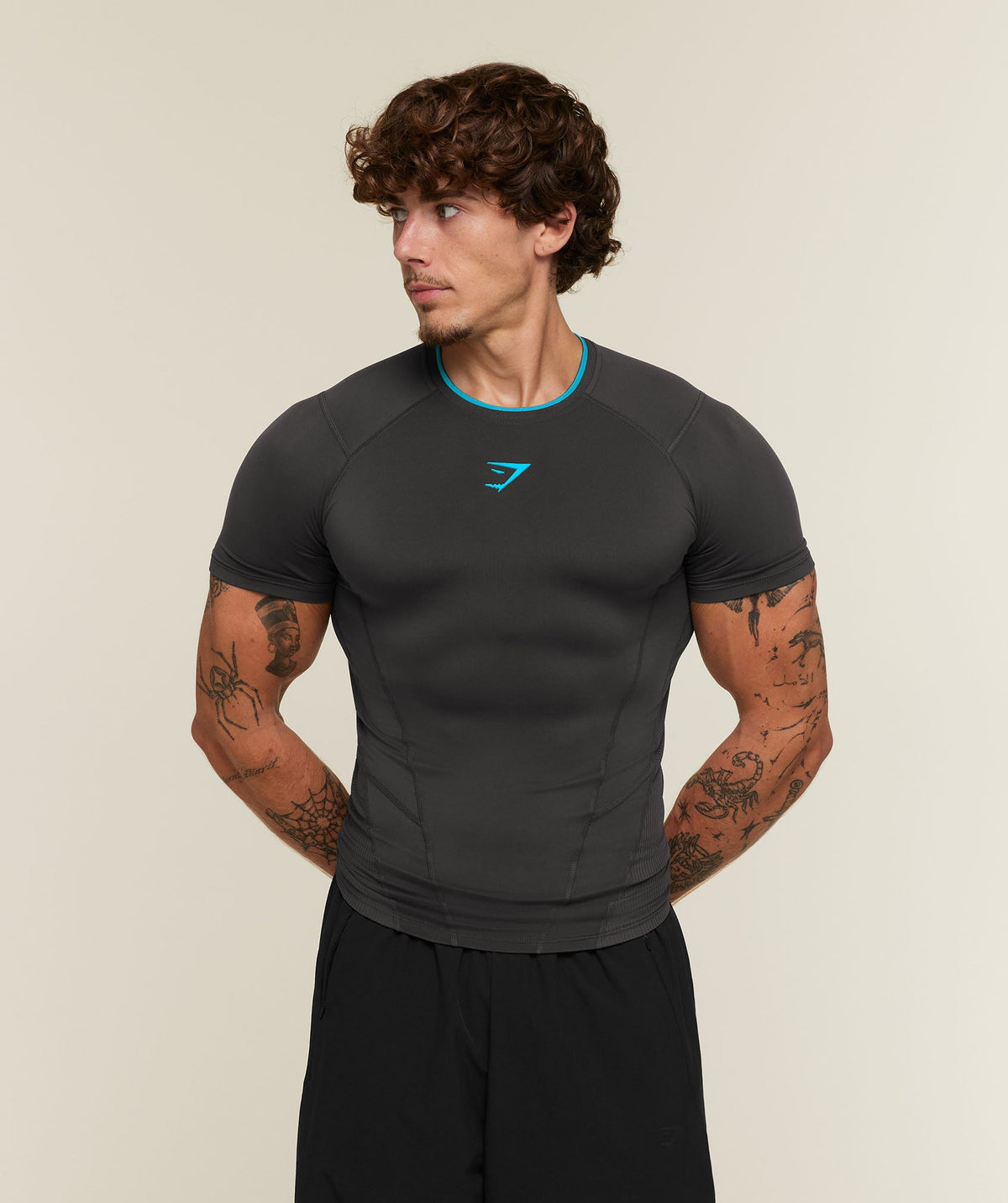 Vengeance T-Shirt - Onyx Grey/Brand Blue