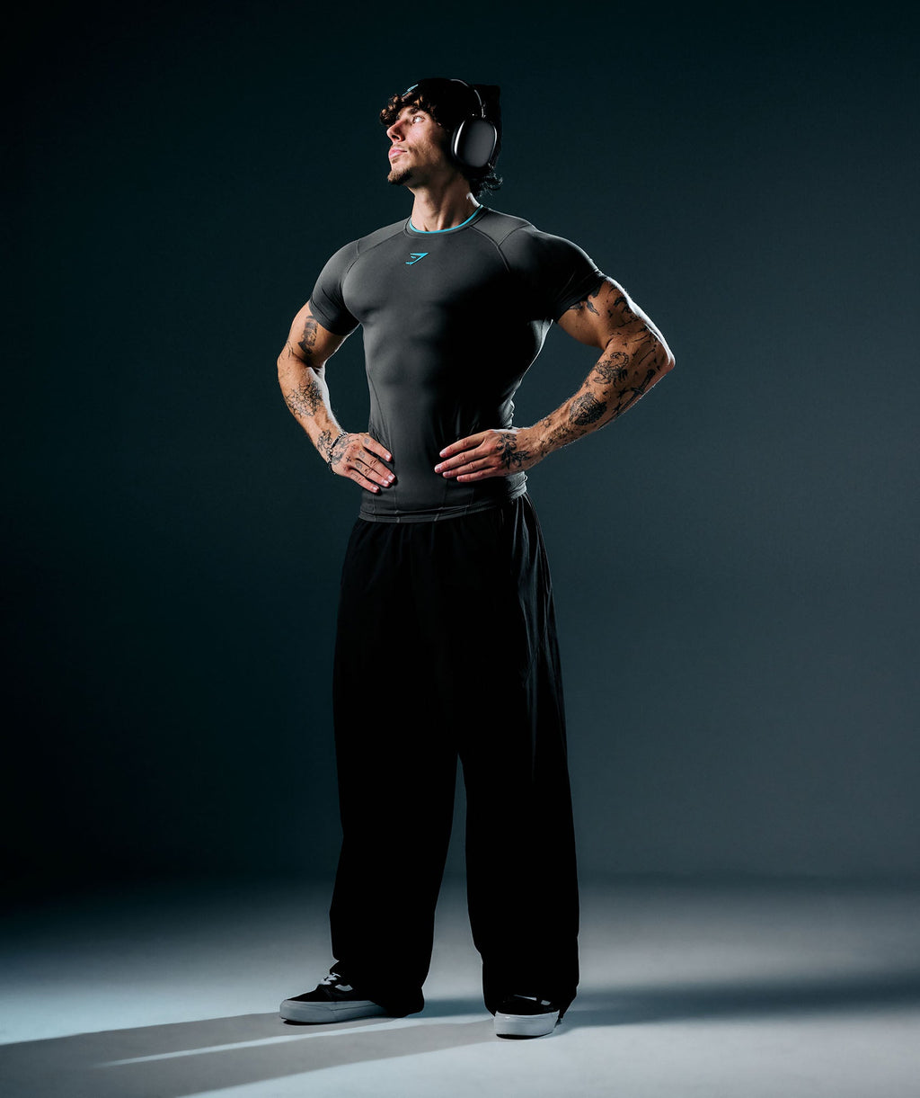 Vengeance T-Shirt - Onyx Grey/Brand Blue