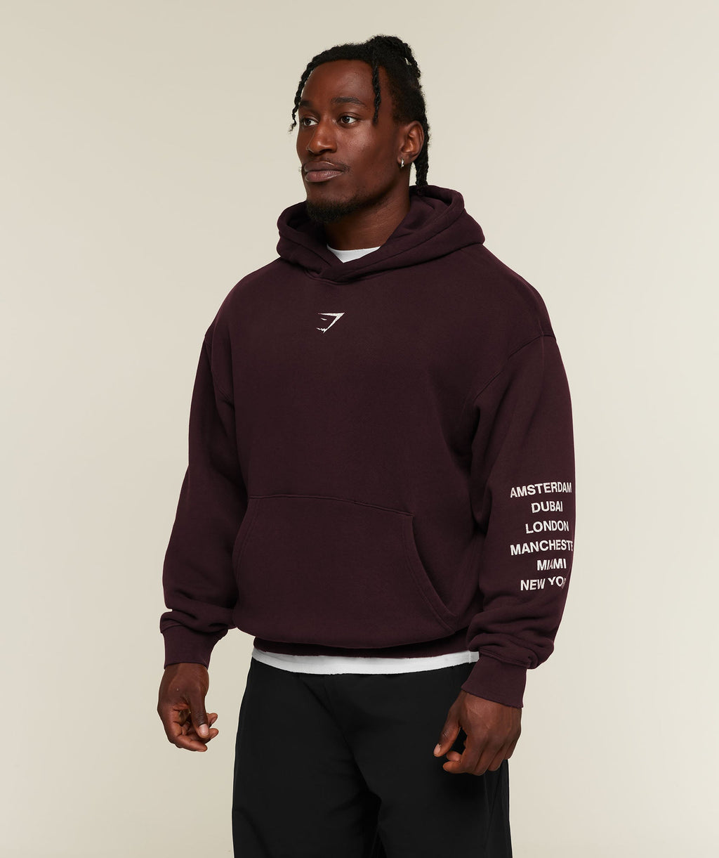 Vengeance Washed Graphic Hoodie - Cherry Purple/Wash ;)