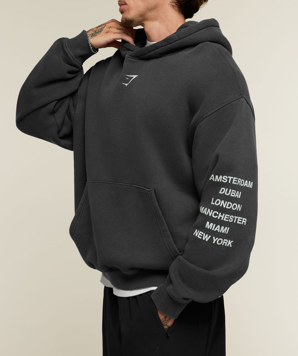 Vengeance Washed Graphic Hoodie - Onyx Grey/Wash ;)